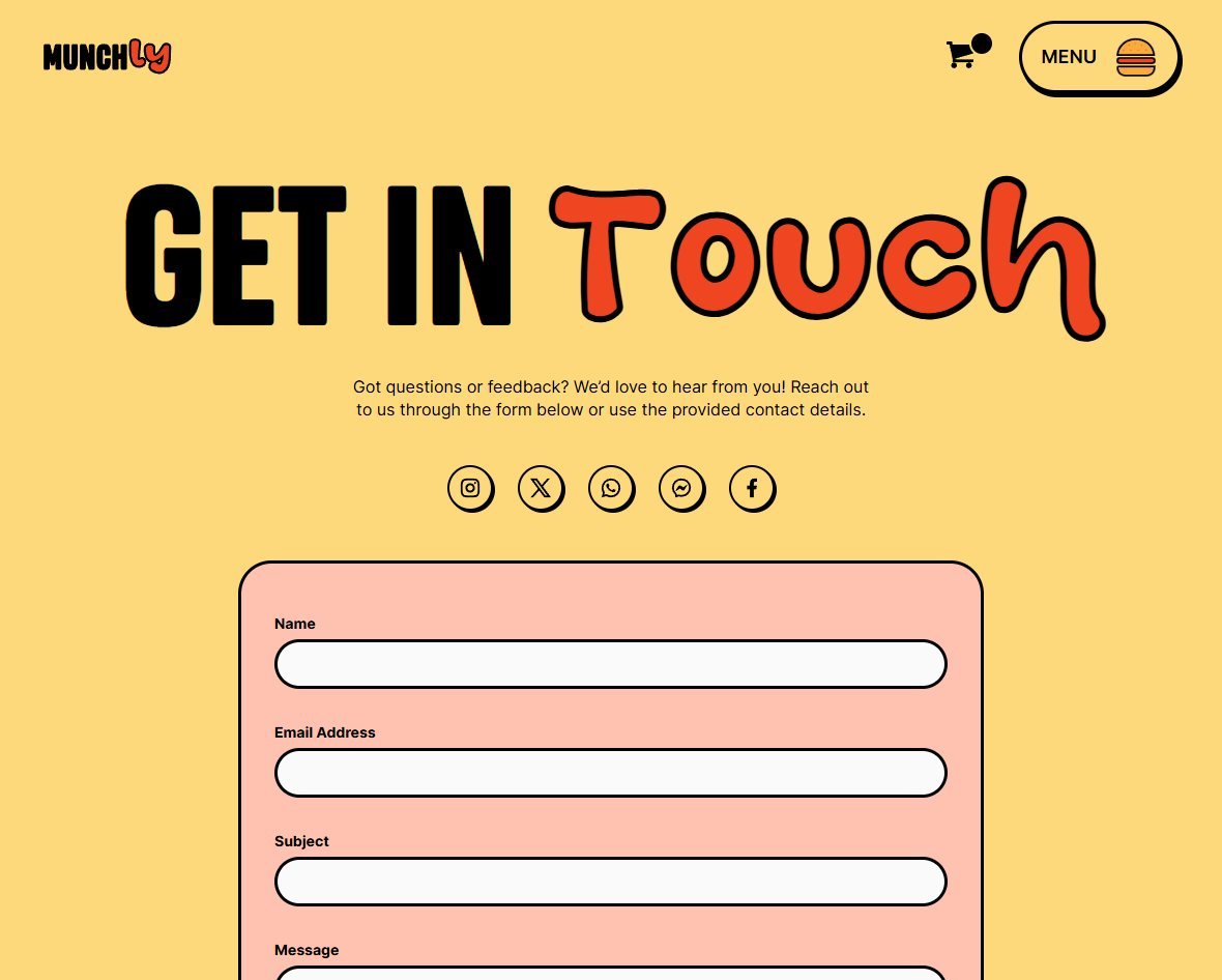 Munchly contact page